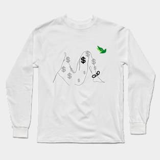 money slave | controlled by others Long Sleeve T-Shirt